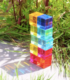 100 Gem Cubes met Spiegeltray - TickiT