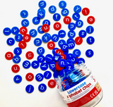 Lowercase alphabet chips 156 stuks