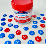 Lowercase alphabet chips 156 stuks