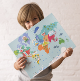 Magnetische wereldkaart
