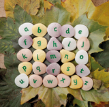 Alfabet stenen kleine letters