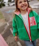 Green Candy Fleece Jacket - Hello Hossy