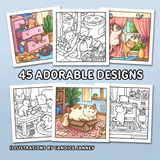 Cozy kitties Cute coloring book - Jade Summer