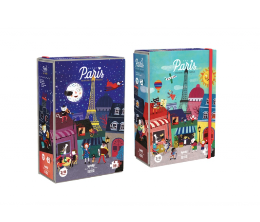 Night & day in Paris (36st) puzzel - Londji