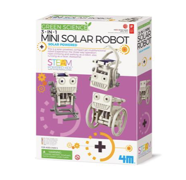 Kidzlabs 3-IN-1 mini zonnecel robot - 4M