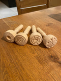 Set houten stempels